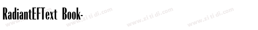 RadiantEFText Book字体转换
